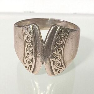 Vintage Sterling Silver Corset Ring